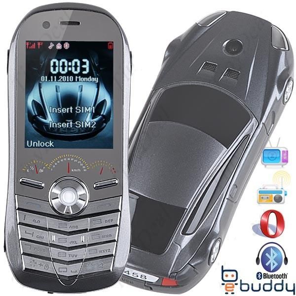 F911 Celular 2 Chips Tv Fm Formato De Um Carro Porsche