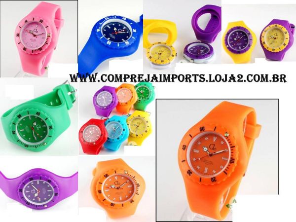 Relogio Jelly Silicone Quartz Unisex pulso Moda Sports