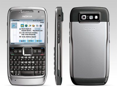 Nokia E71 Original 3G Smart Phone com câmera de 3.2MP - Blac