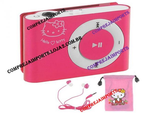 MP3 Player Hello Kitty + Earphones Bolsa